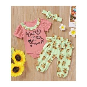 Daddy’s Little Princess Sunflower Set